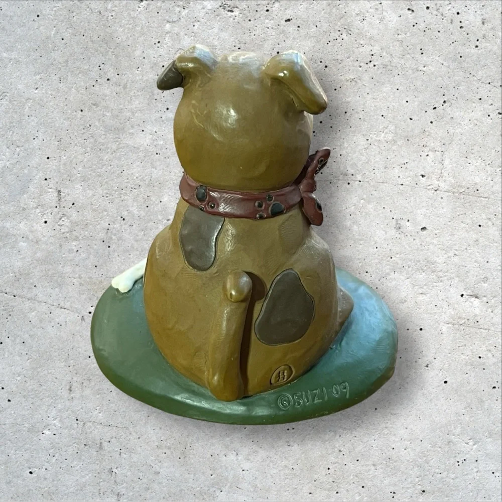 Blossom Bucket Puppy‎ Suzi Skoglund 2009 Resin Figure